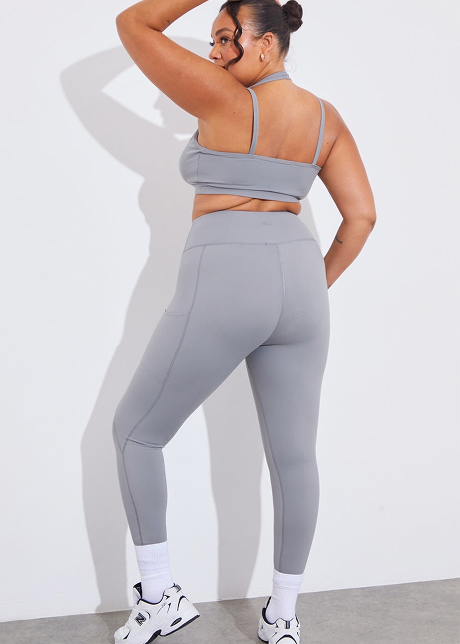 In The Style Grey Seam Detail Leggings