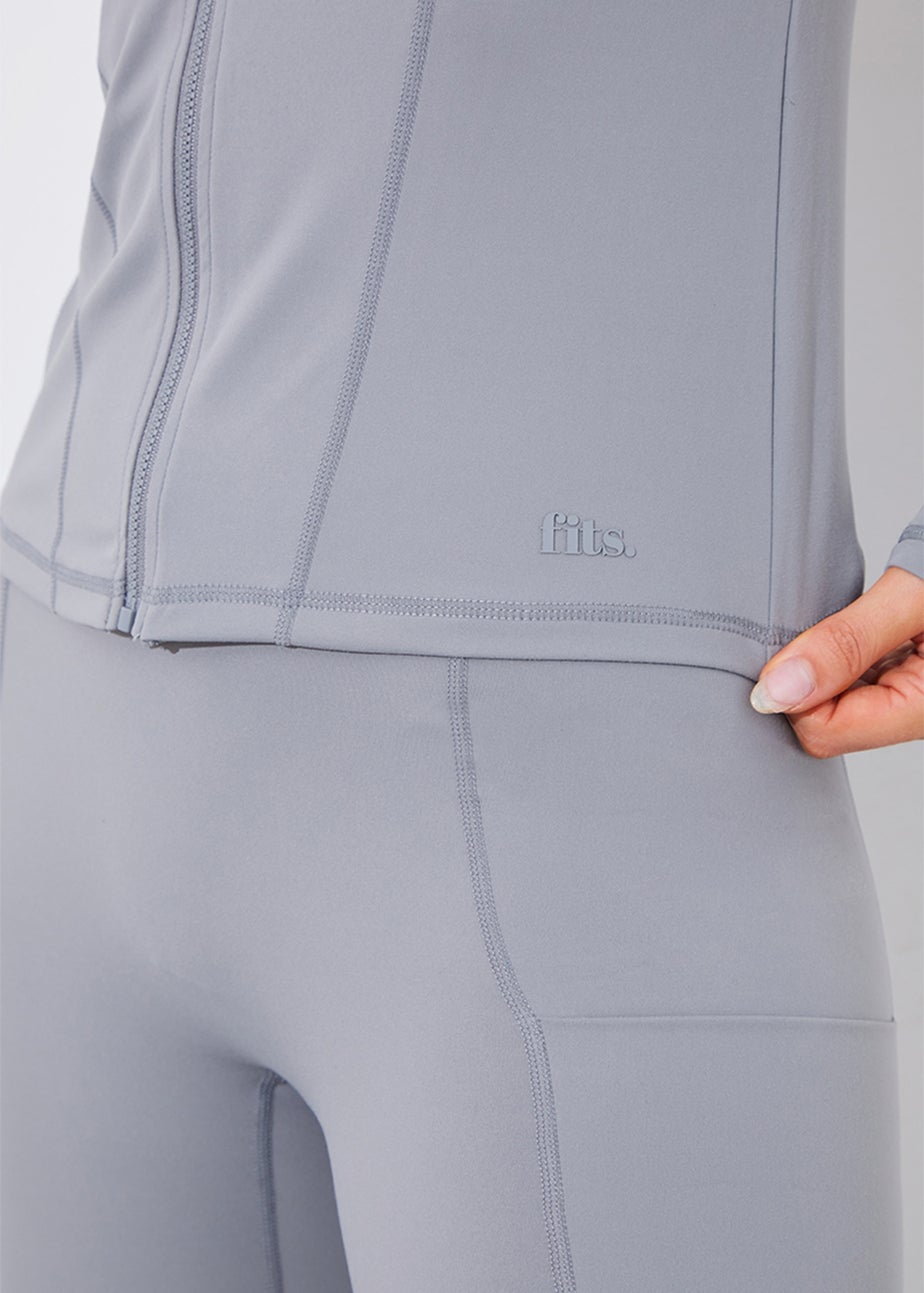 In The Style Grey Seam Detail Jacket