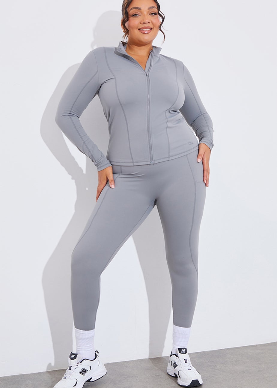 In The Style Grey Seam Detail Jacket