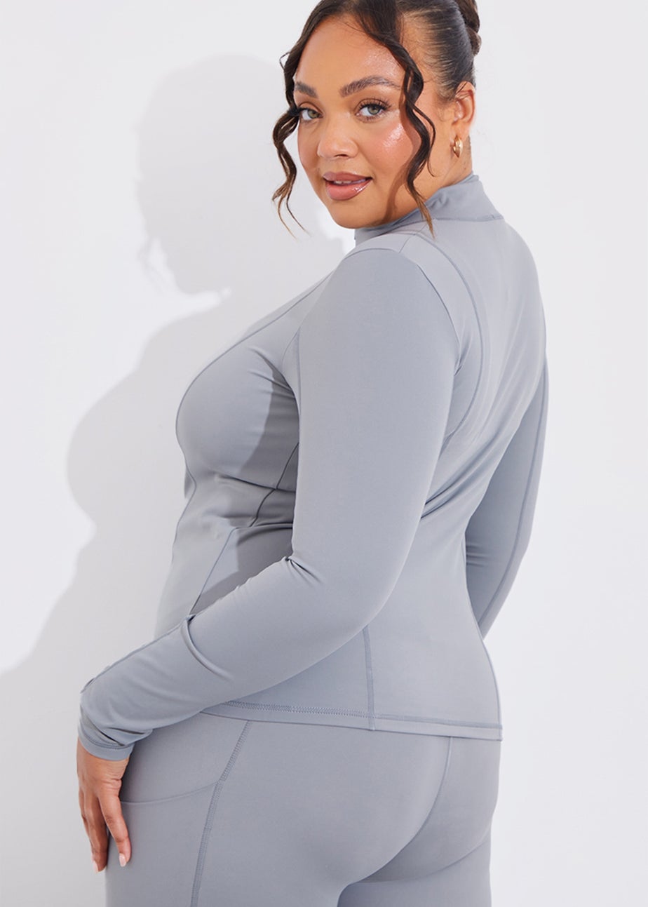 In The Style Grey Seam Detail Jacket