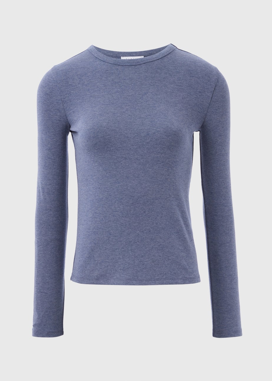 Blue Long Sleeve Top