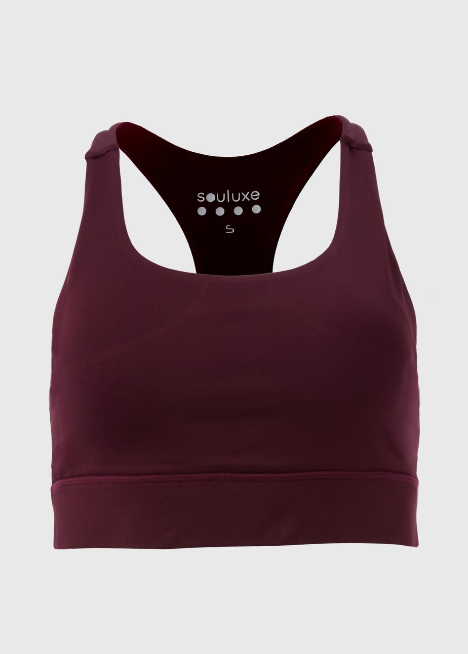 Souluxe Burgundy Crop Top