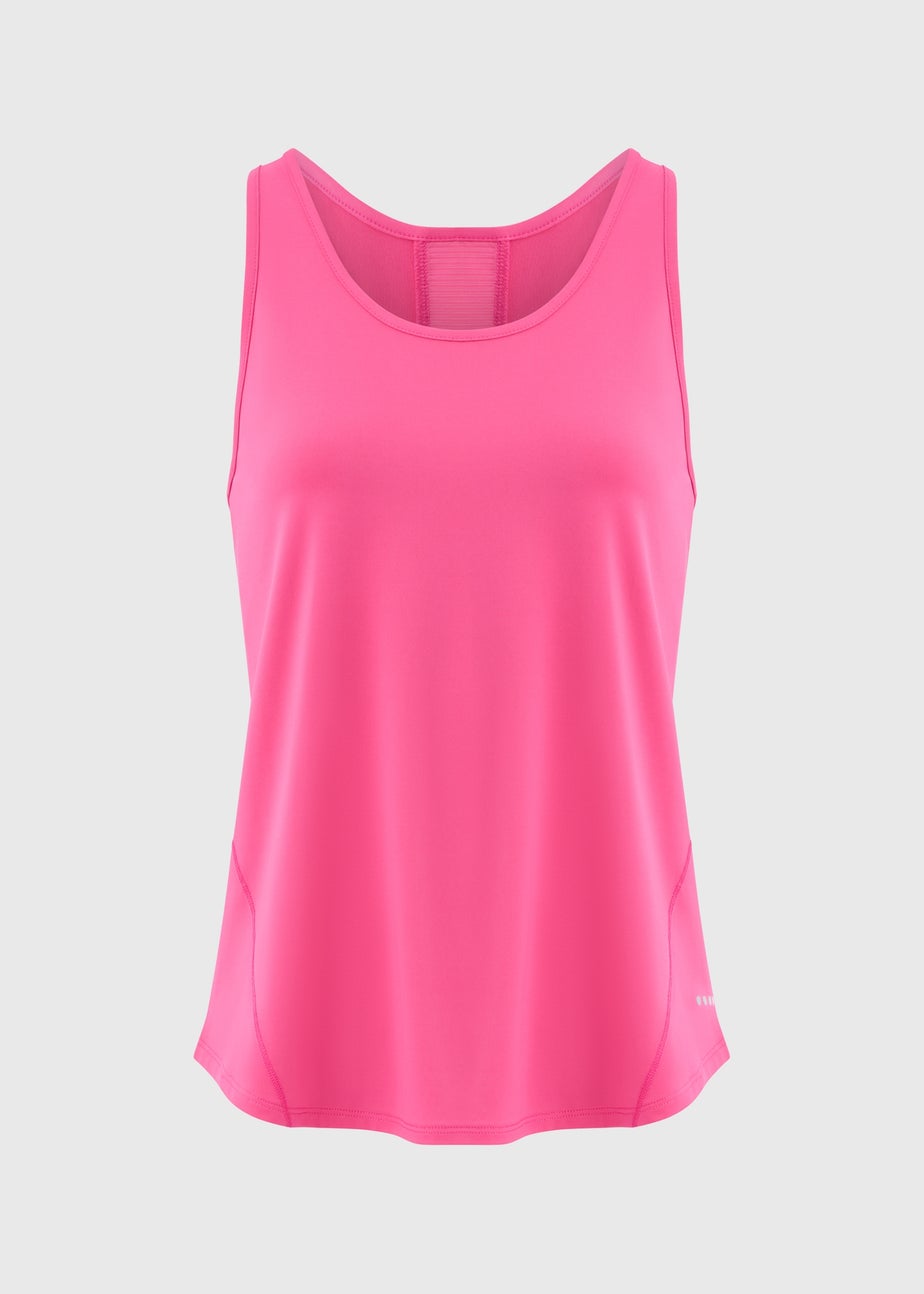 Souluxe Pink Mesh Vest Top