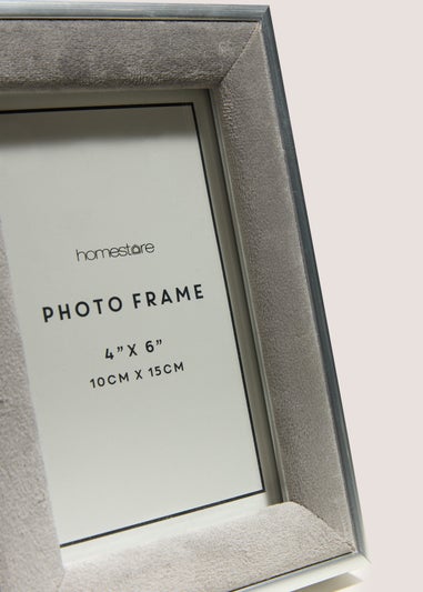 Grey Velvet Frame (4inch x 6inch)