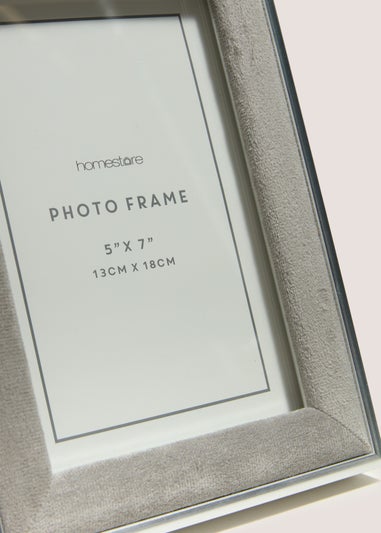 Grey Velvet Frame