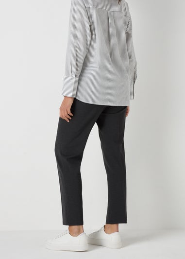 Et Vous Grey Ponte Straight Trousers