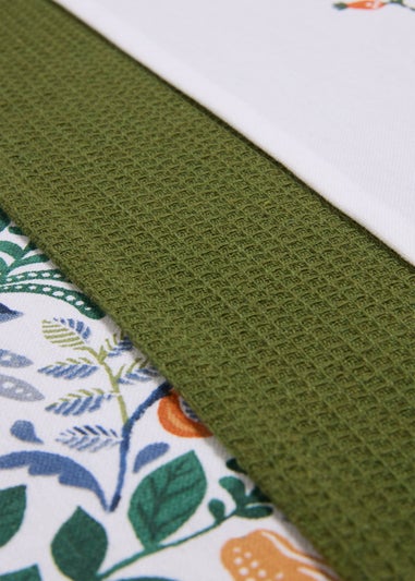 3 Pack Folk Harvest Tea Towels