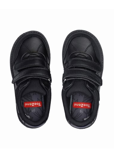 ToeZone Boys Black Chase Super Strong Dinosaur Shoe (Younger 8- Older 3)