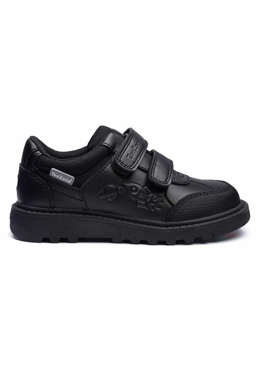 ToeZone Boys Black Cade Space Novelty Shoe (Younger 8-Older 3)