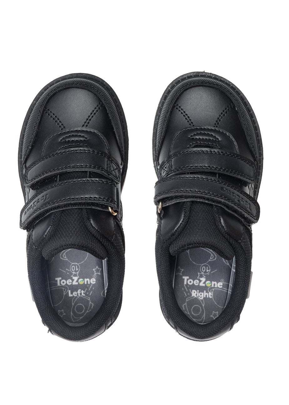 ToeZone Boys Black Cade Space Novelty Shoe (Younger 8-Older 3)