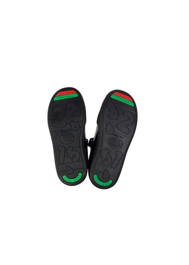 ToeZone Girls Black Sommer Ortholite Insole Technology Shoe (Younger 8- Older 2)