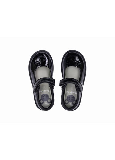 ToeZone Girls Black Gia Mouse Novelty Shoe (Younger 8- Older 3)