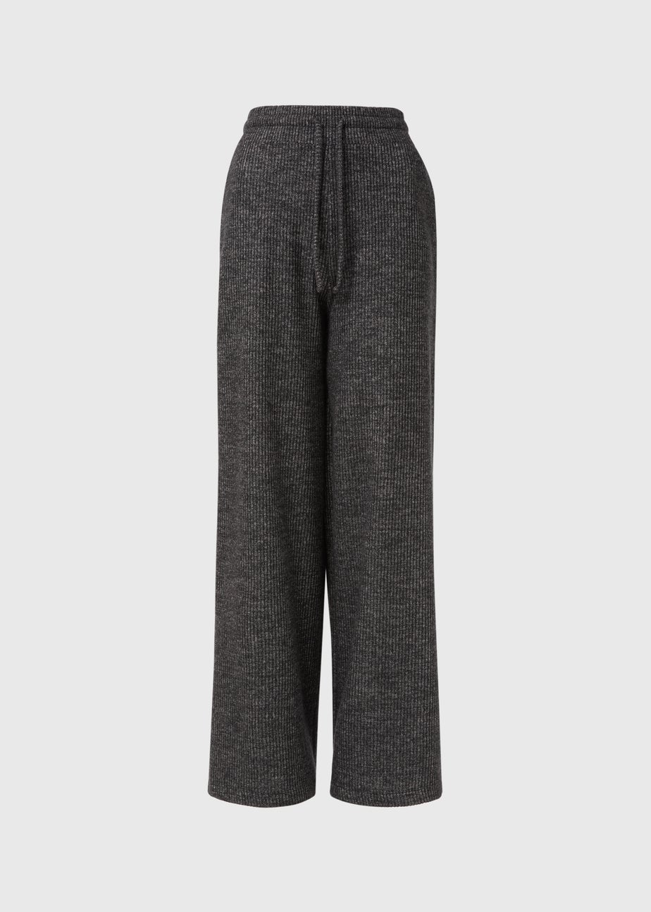Grey Wide Leg Trousers