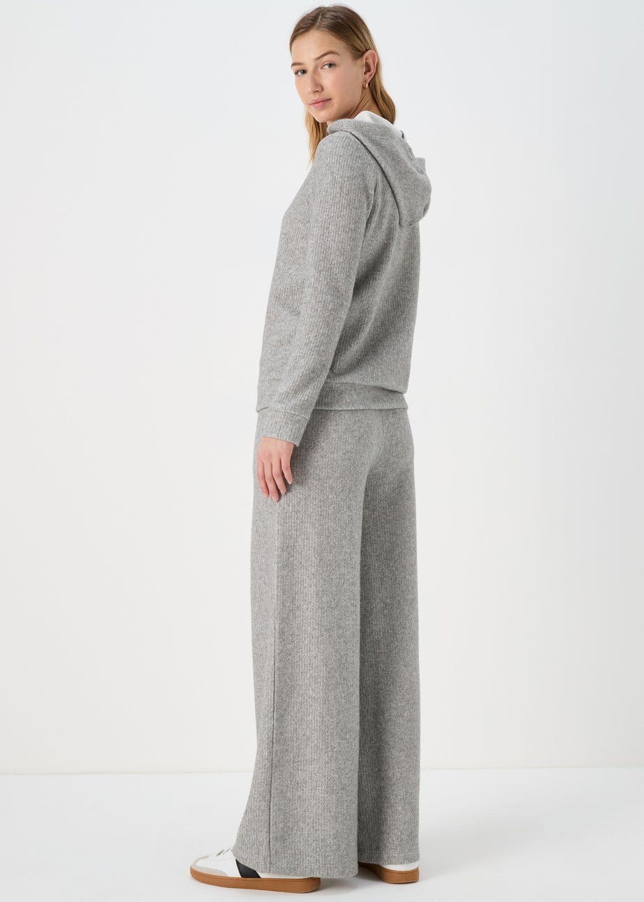 Grey Wide Leg Trousers