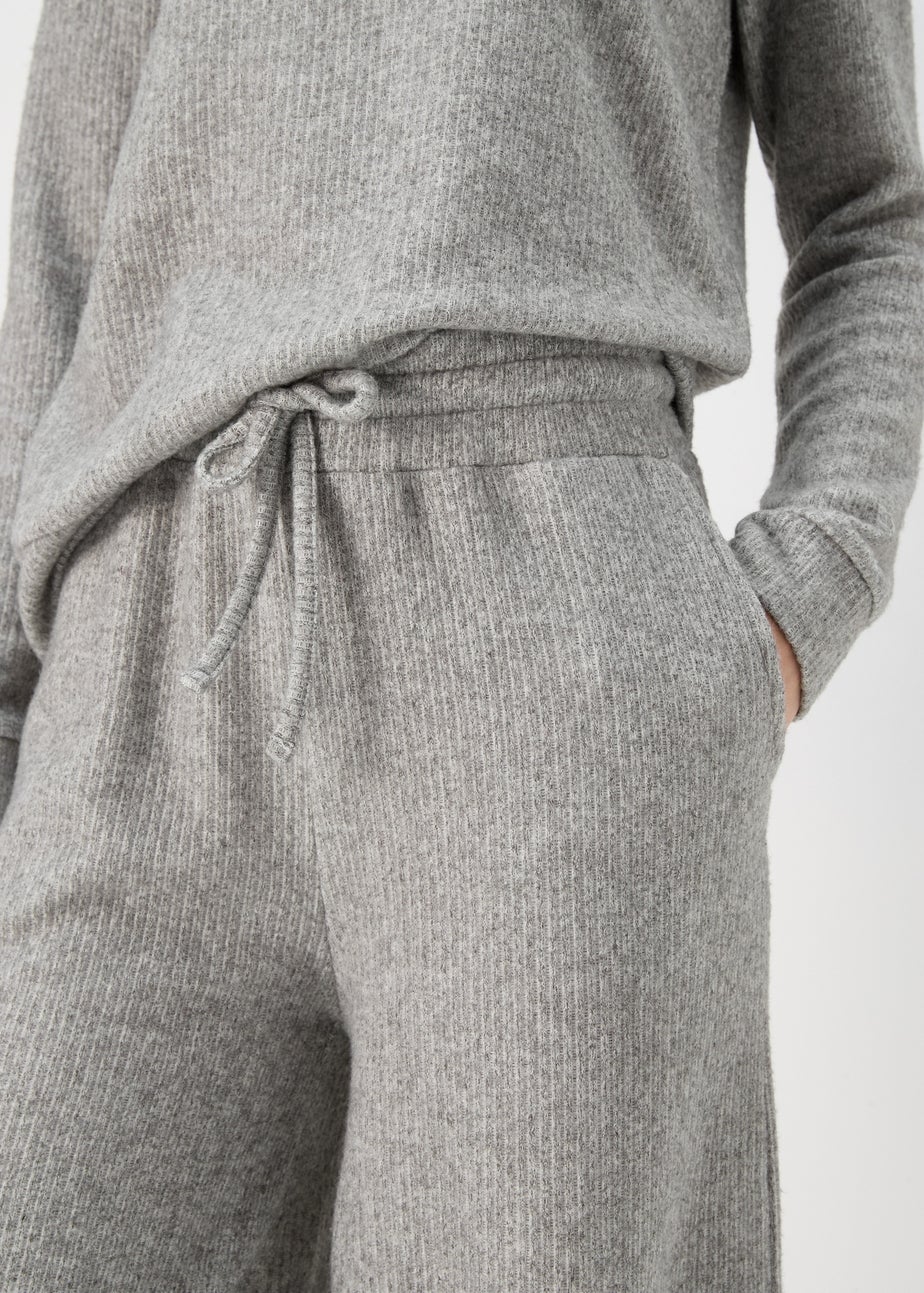 Grey Wide Leg Trousers