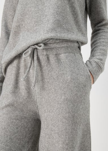 Grey Wide Leg Trousers