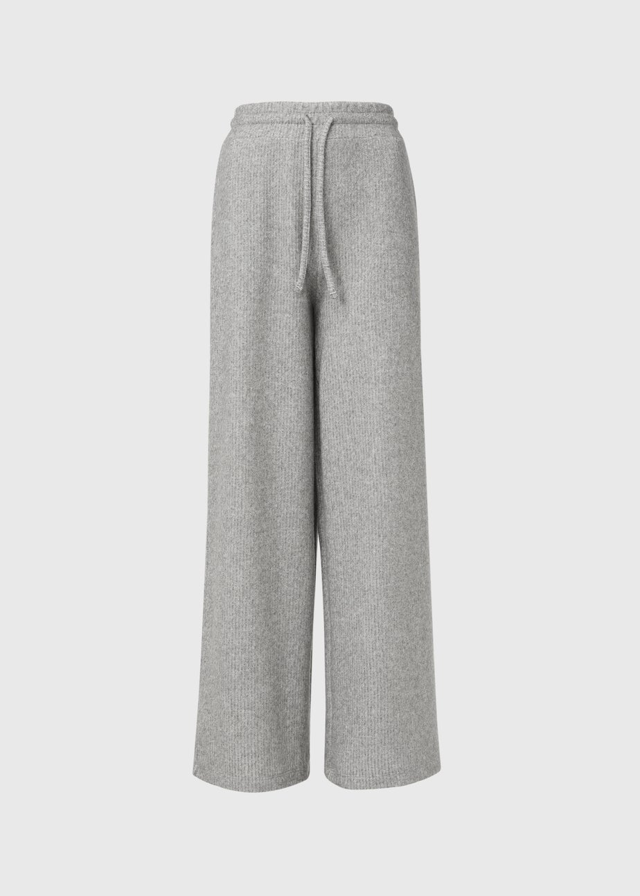 Grey Wide Leg Trousers