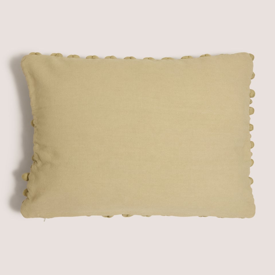 Green Bobble Cushion