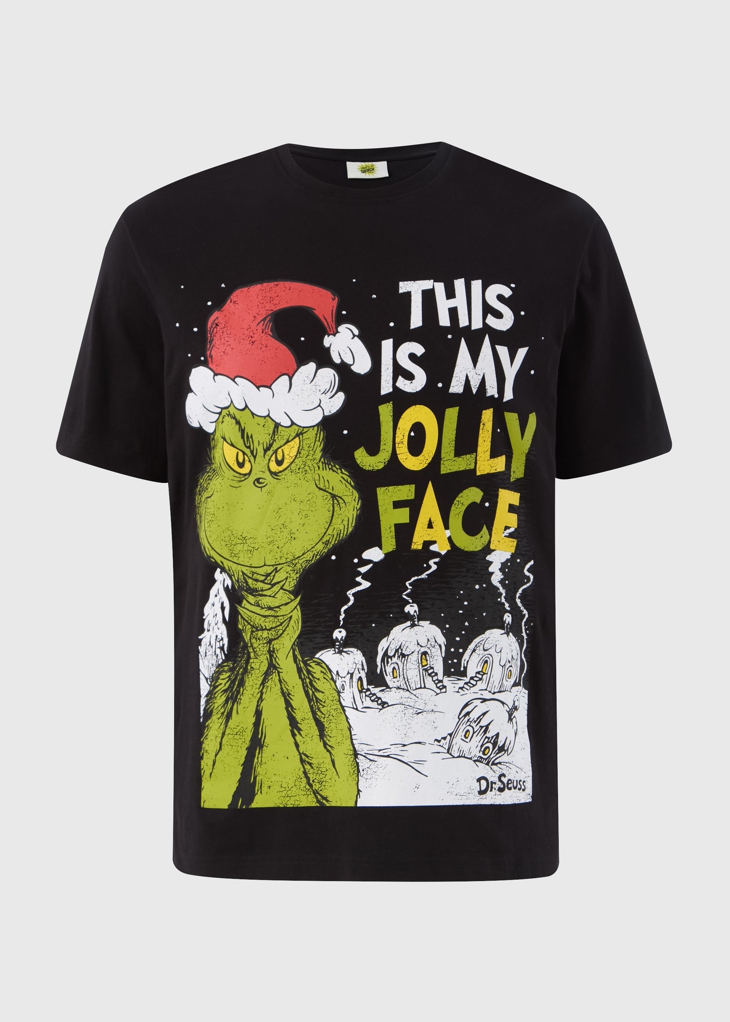 T-shirt Grinch - Look Grincheux, Coupe Classique Légère, Manches Doubles, Style Décontracté - 2