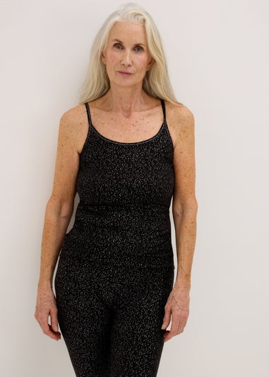 Black Thermal Vest Top