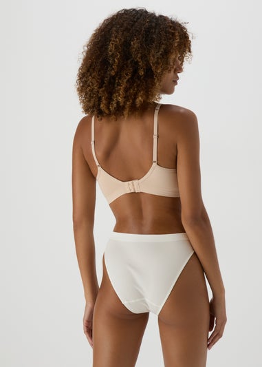 Cream Seamless High Leg Knickers