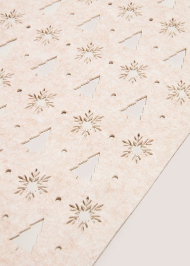 Wondrous Cream Felt Runner