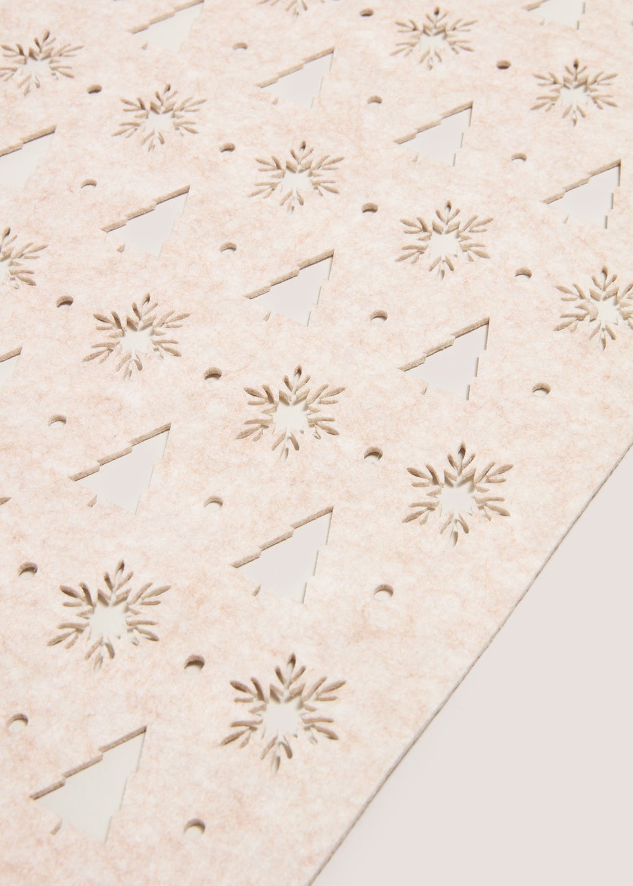 Wondrous Cream Felt Runner