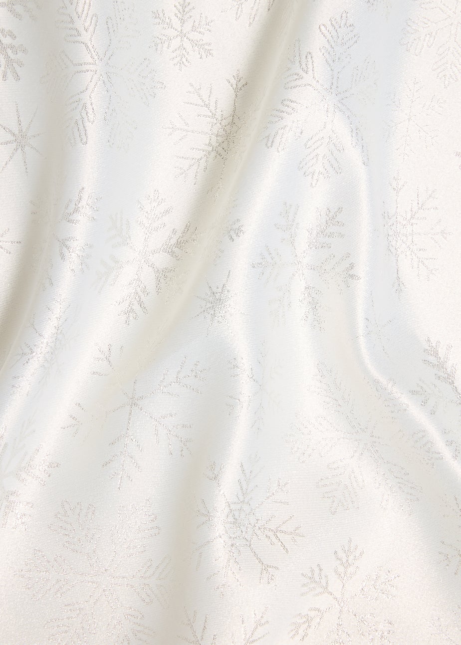 Wondrous White Snowflake Tablecloth