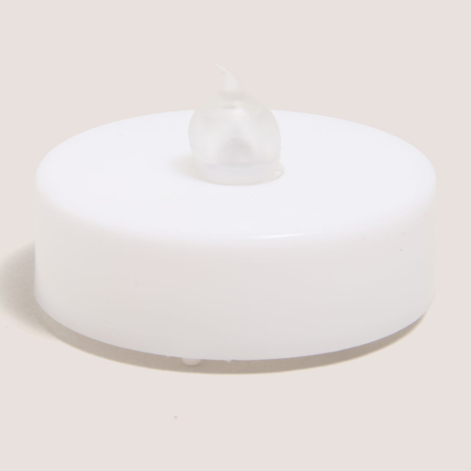6 Pack White LED Tealights