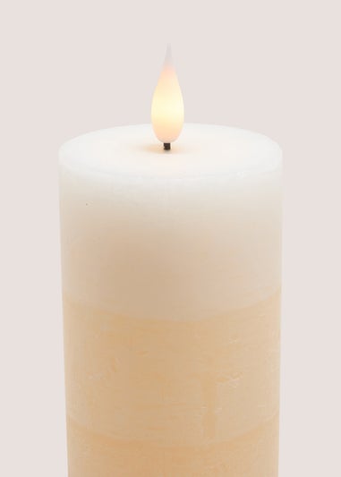 Beige LED Pillar Candle