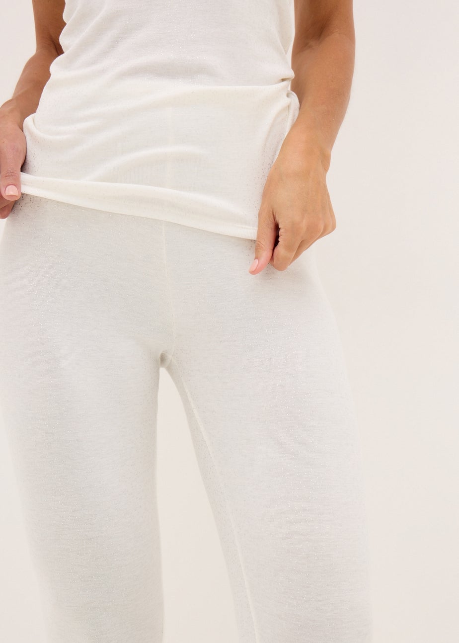 Cream Thermal Leggings