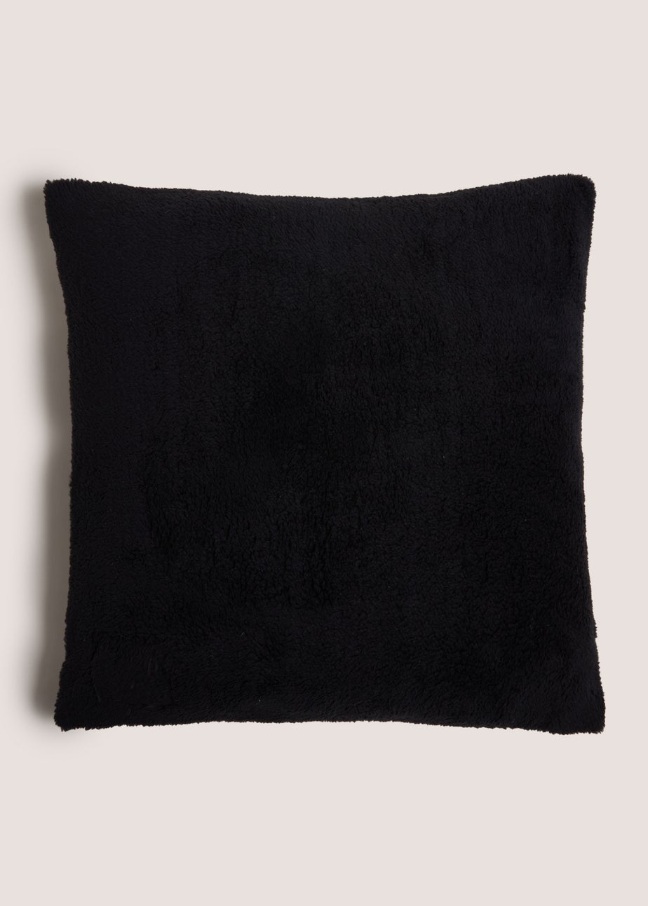 Winter Poem Black Stag Cushion