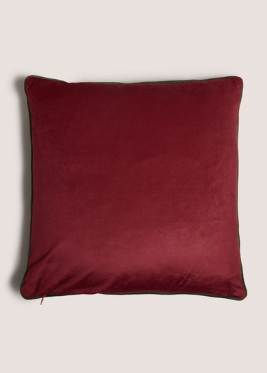 Winter Poem Christmas Red Nutcracker Cushion