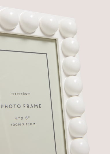White Bobble Photo Frame
