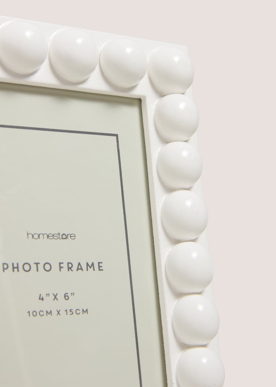White Bobble Photo Frame