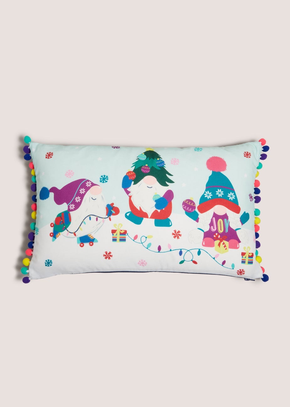 Multicolour Joyful Gnome Cushion