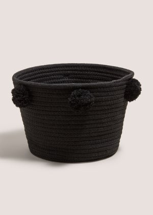 Black Rope Storage Basket