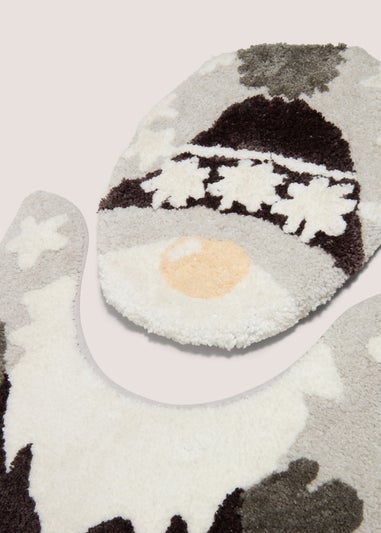 Wondrous Christmas Gnome Bathmat Set