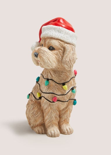 Christmas Cockapoo Lights Ornament (6.2cmx9.5cmx15cm)