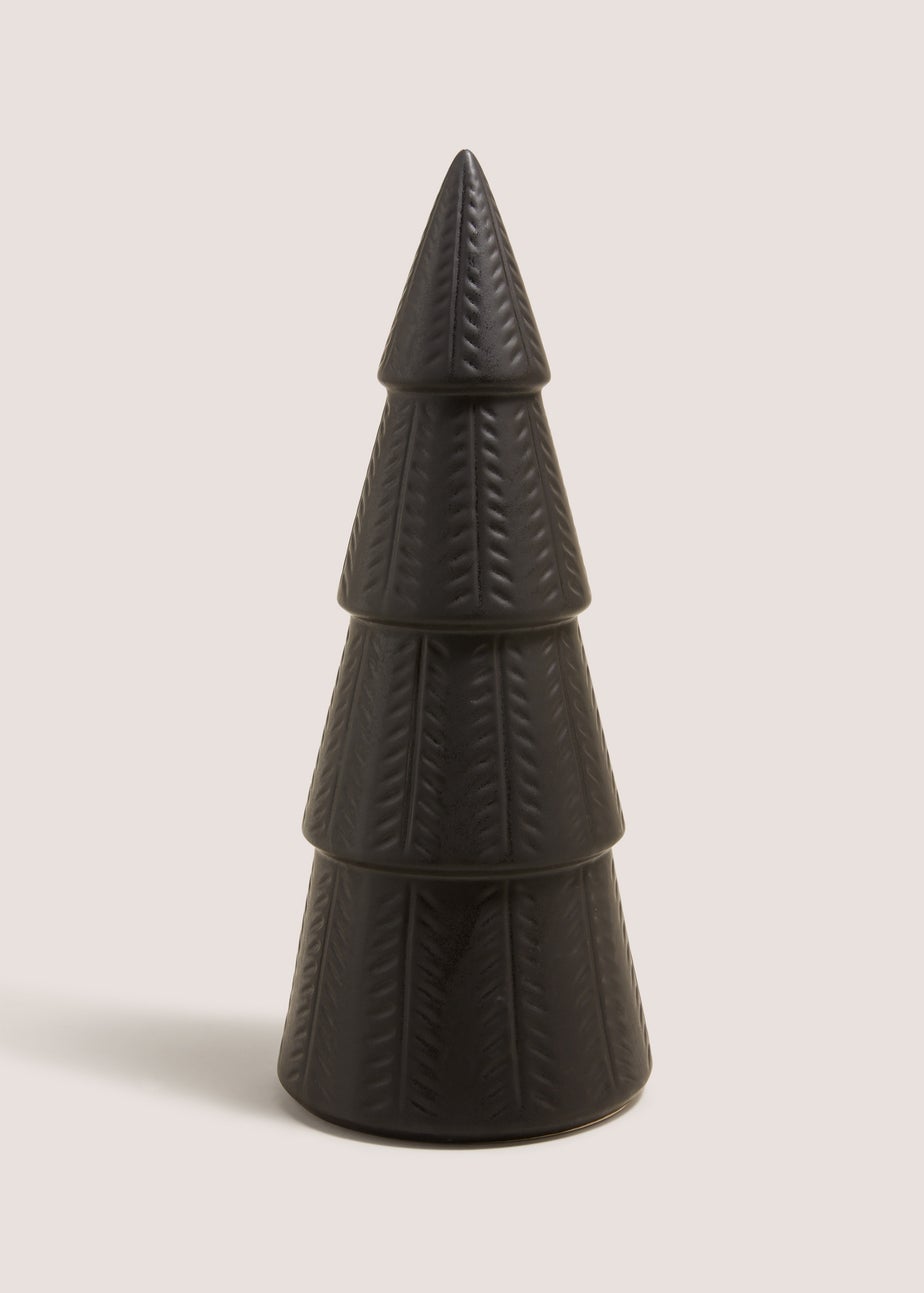 Black Ceramic Tree Ornament