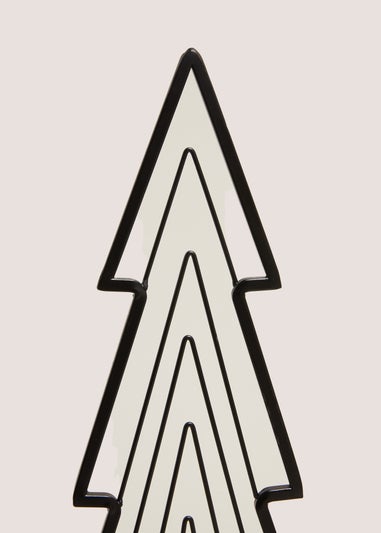 Black Metal Tree Ornament