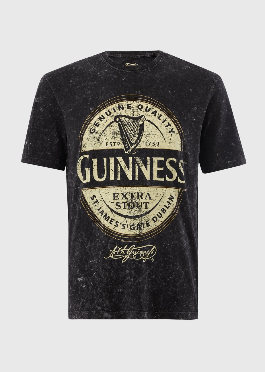Guinness Black Washed T-Shirt