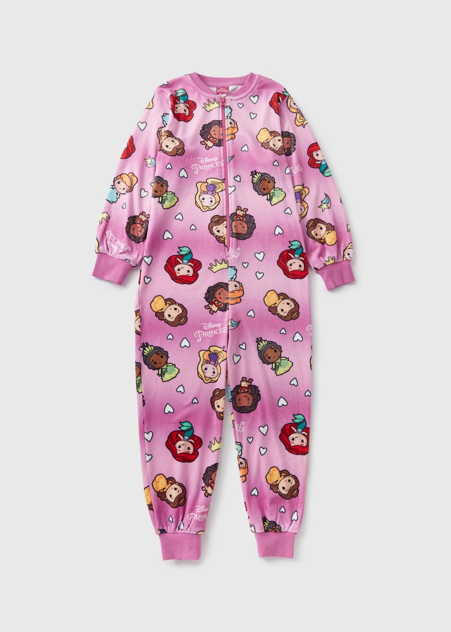 Disney Kids Pink Princess Ombre Onesie (1-7yrs)