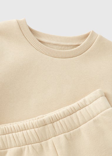 Boys Stone Sweatshirt & Shorts Set (1-7yrs)