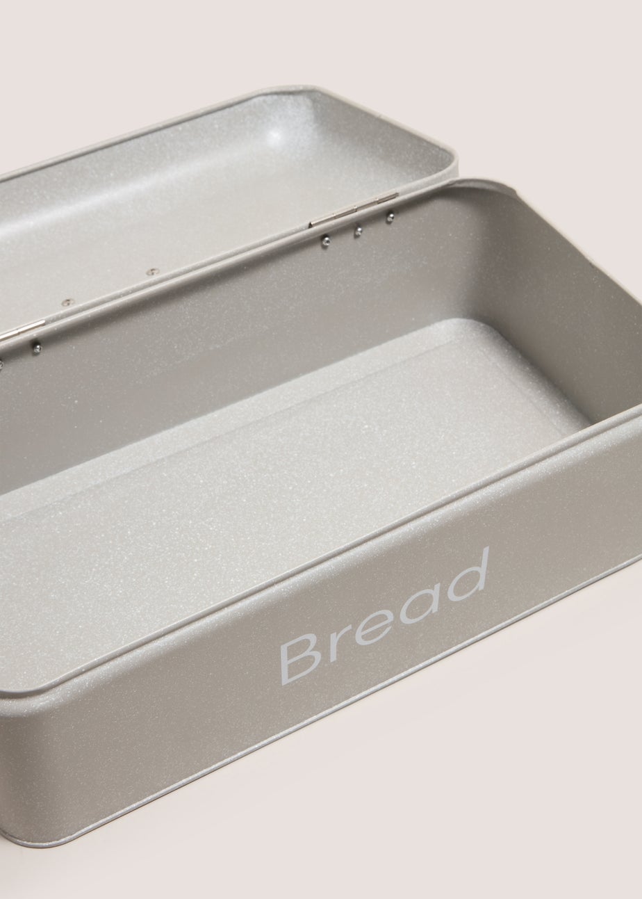 Grey Speckled Bread Bin