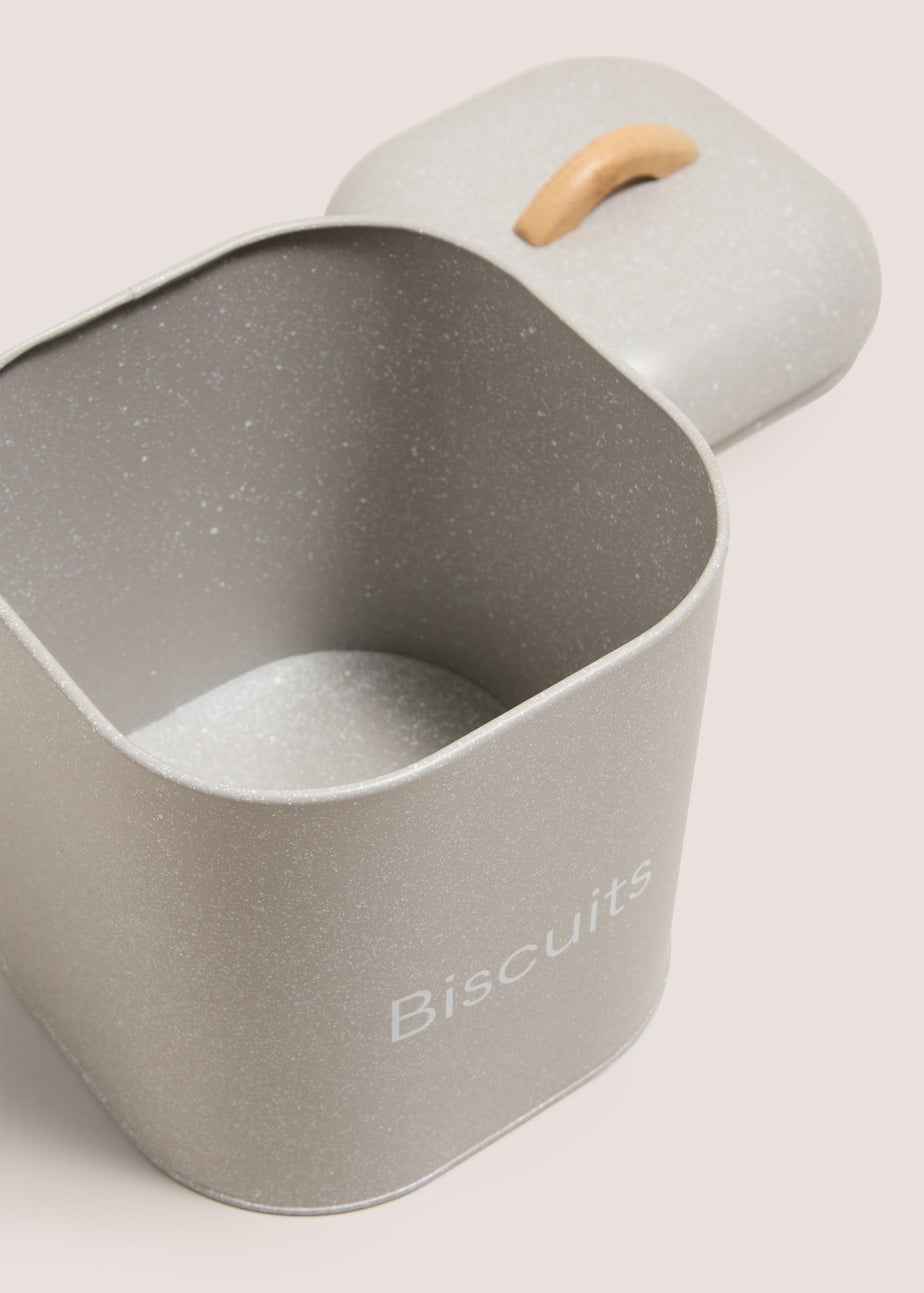 Grey Speckled Biscuit Tin