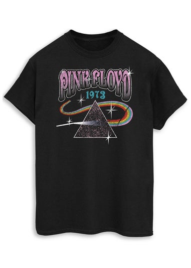 Pink Floyd 1972 Prism Adult Black Graphic Music T-Shirt