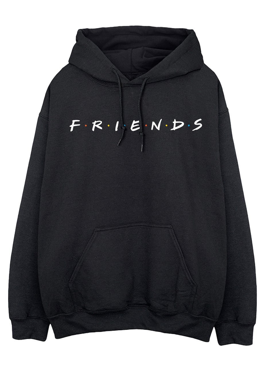Friends Logo Women Black Graphic Hoodie