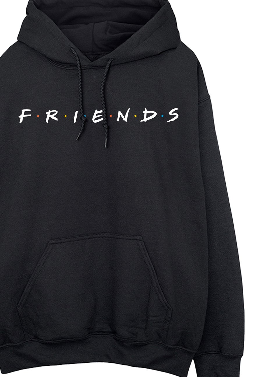 Friends Logo Women Black Graphic Hoodie