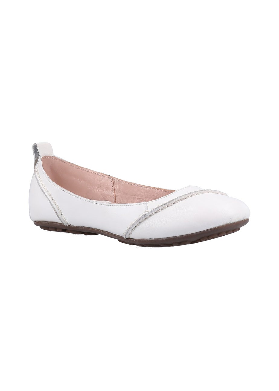 Hush Puppies White Janessa Ballerina